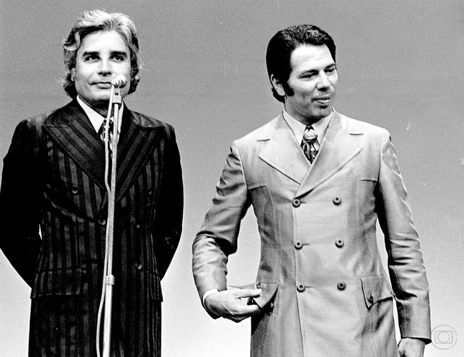 Cid Moreira e Silvio Santos