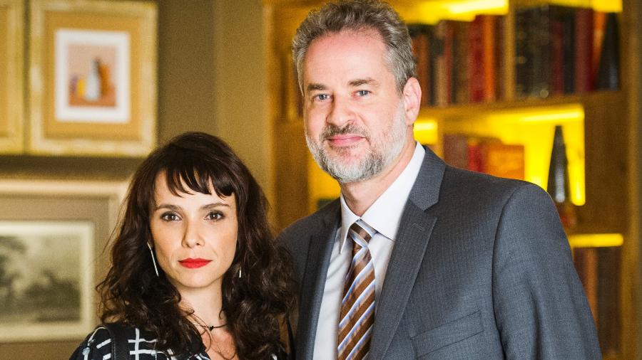 Irene (Débora Falabella) e Eugênio (Dan Stulbach) de A Força do Querer