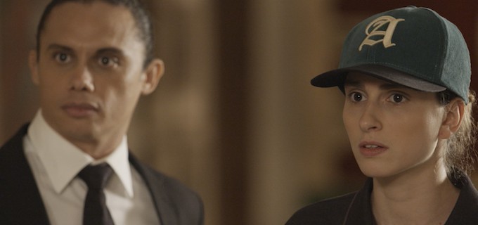 Nonato (Silvero Pereira) e Ivana (Carol Duarte) de A Força do Querer