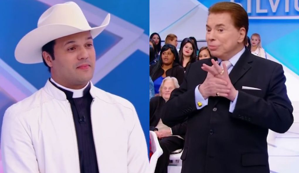 Padre Alessandro Campos e Silvio Santos
