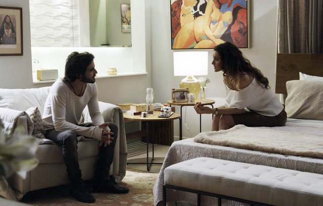 Ruy (Fiuk) e Joyce (Maria Fernanda Cândido) de A Forca do Querer