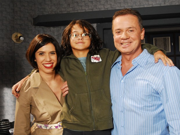 Maria Clara Gueiros, David Lucas e Luiz Fernando Guimarães