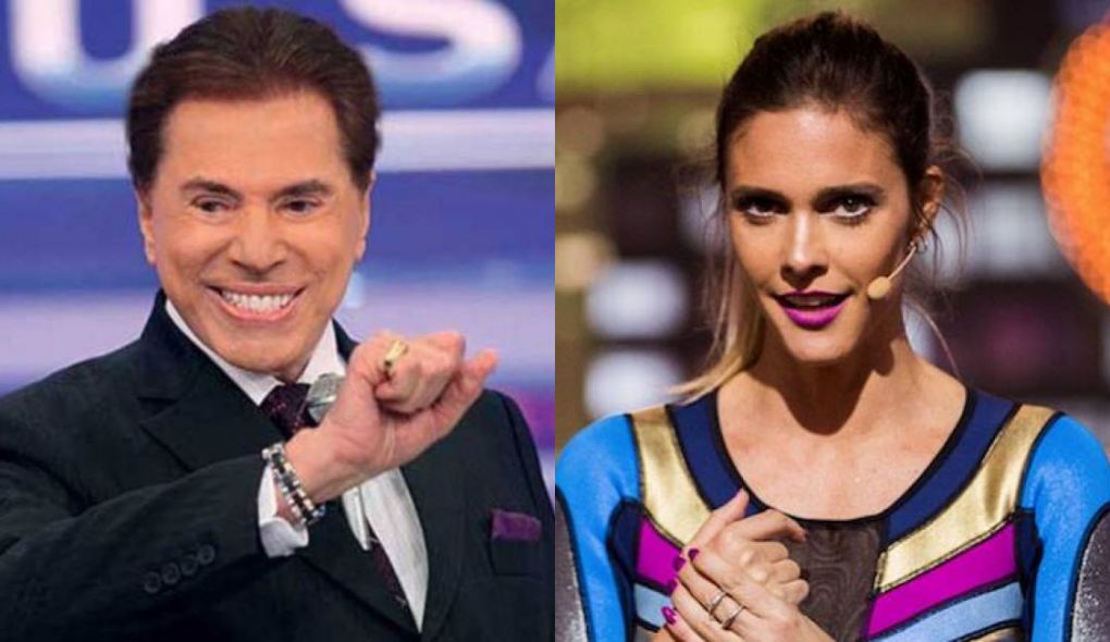Silvio Santos e Fernanda Lima