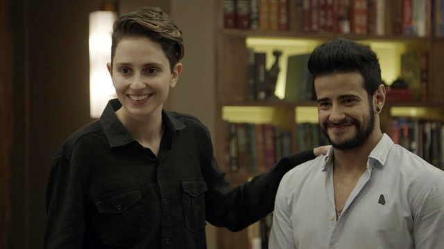 Ivana (Carol Duarte) e Te (Tarso Brant) de A Forca do Querer
