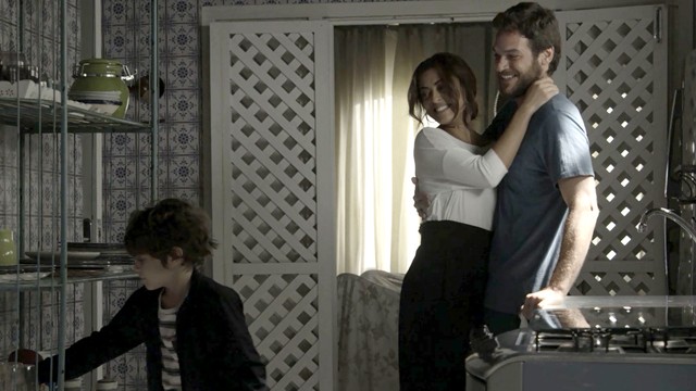 Bibi (Juliana Paes), Rubinho (Emilio Dantas) e Dede (Joao Bravo) de A Forca do Querer