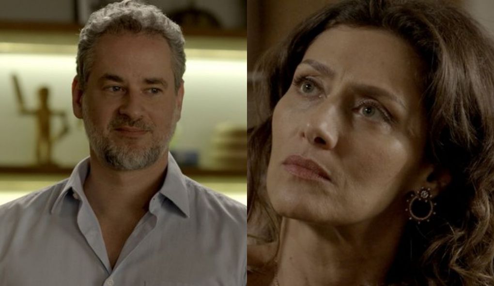 Eugenio (Dan Stulbach) e Joyce (Maria Fernanda Candido) de A Forca do Querer