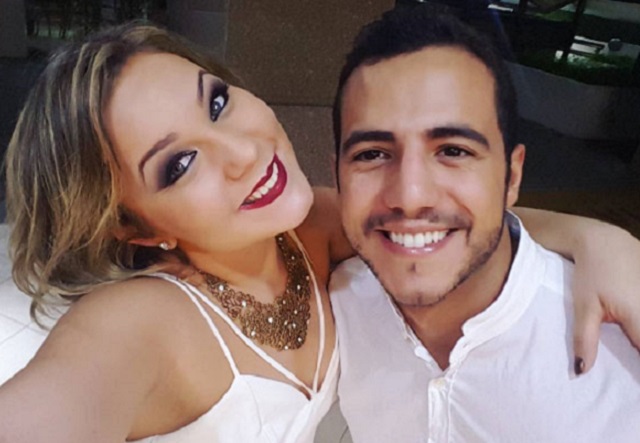 O ex-casal Cacau e Matheus Lisboa