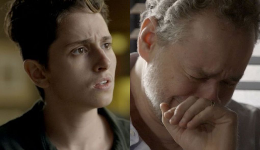 Ivan (Carol Duarte) e Eugenio (Dan Stulbach) de A Forca do Querer