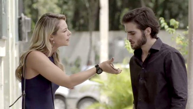 Jeiza (Paolla Oliveira) e Ruy (Fiuk) de A Forca do Querer