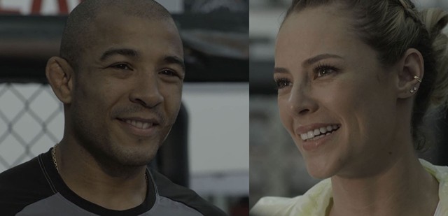Jose Aldo e Jeiza (Paolla Oliveira) de A Forca do Querer