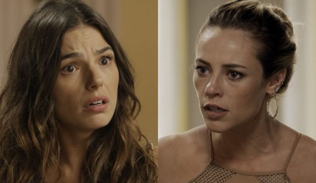 Ritinha (Isis Valverde) e Jeiza (Paolla Oliveira) de A Forca do Querer