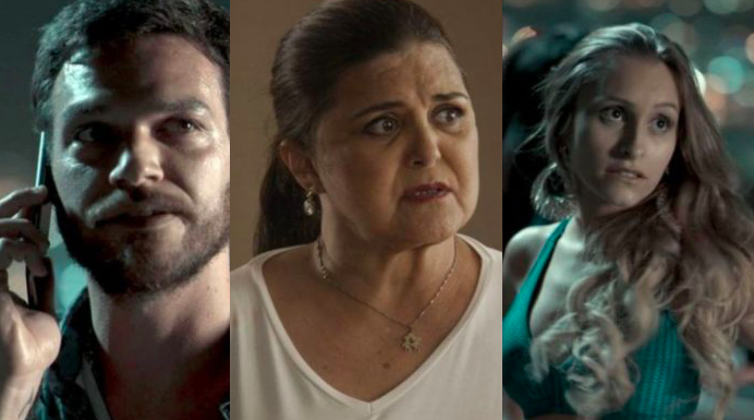 Rubinho, Aurora e Carine, de A Força do Querer