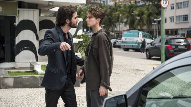 Ruy (Fiuk) e Ivan (Carol Duarte) de A Forca do Querer