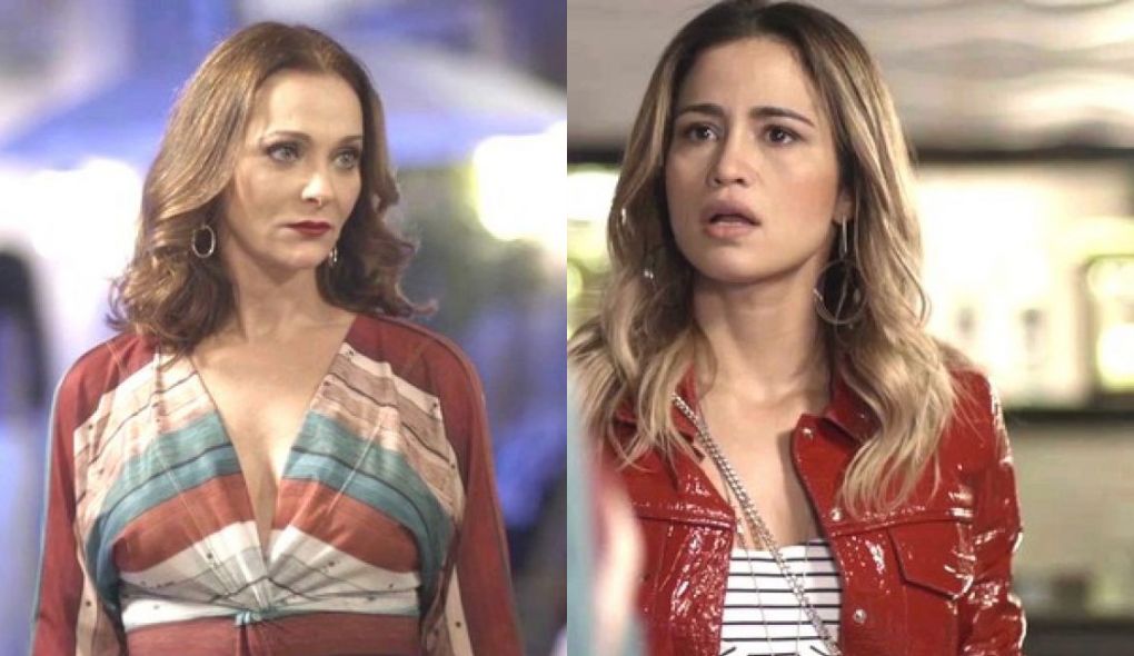 Valquiria (Alexandra Richter) e Sandra Helena (Nanda Costa) de Pega Pega