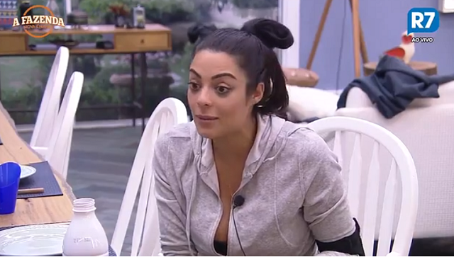 Monique Amin durante conversa com Marcos