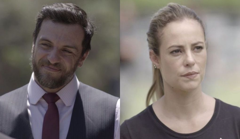 Caio (Rodrigo Lombardi) e Jeiza (Paolla Oliveira) de A Forca do Querer