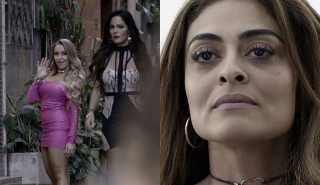 Carine (Carla Diaz) e Bibi (Juliana Paes) de A Forca do Querer