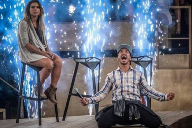 Ana Paula Minerato e Douglas Sampaio na final de A Fazenda 8