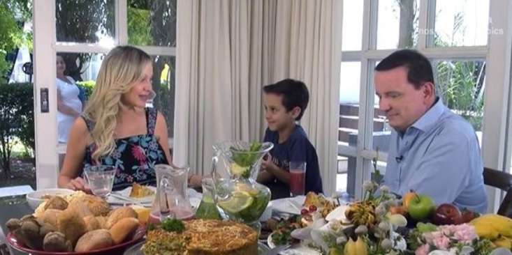 Eliana, Arthur e Roberto Cabrini