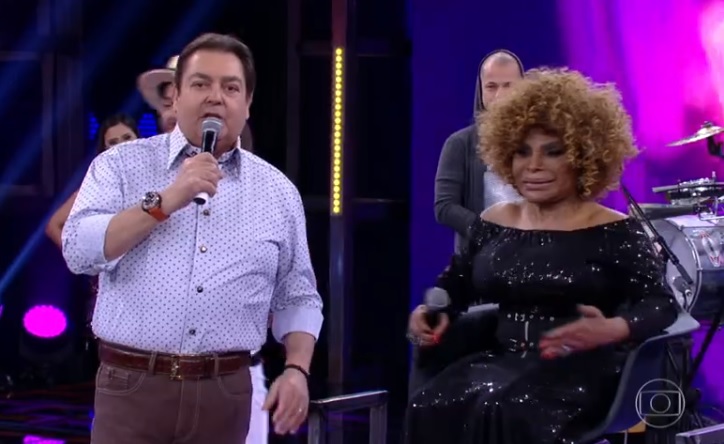 Faustao e Elza Soares