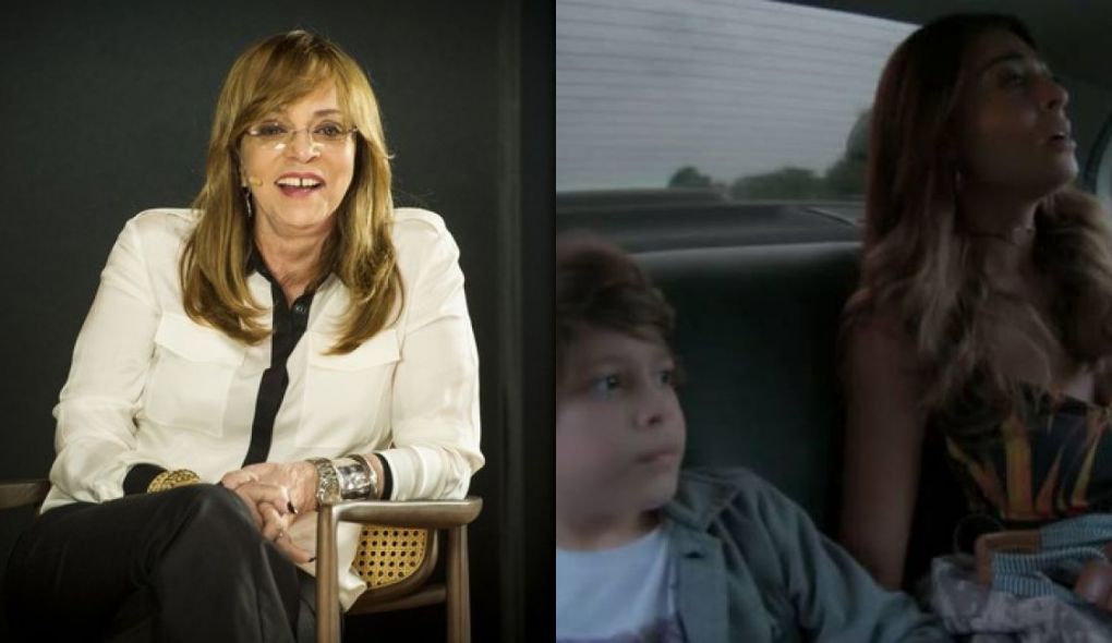 Gloria Perez, Dede (Joao Bravo) e Bibi (Juliana Paes) de A Forca do Querer