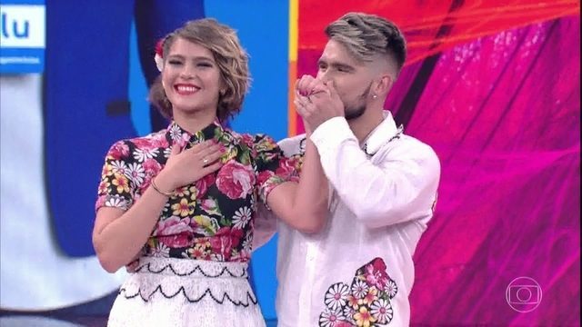 Isabella Santoni e Diego Maia na Dança dos Famosos