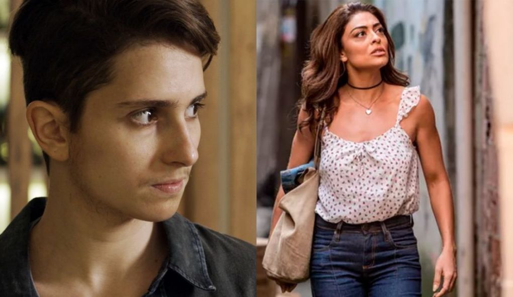Ivan (Carol Duarte) e Bibi (Juliana Paes) de A Forca do Querer