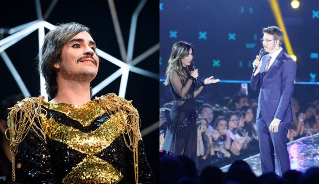 Johnny Hooker, Tatá Werneck e Fábio Porchat