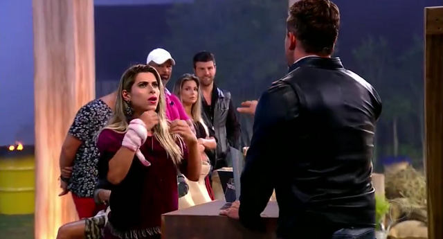 Ana Paula Minerato e Marcos Harter durante a atividade surpresa