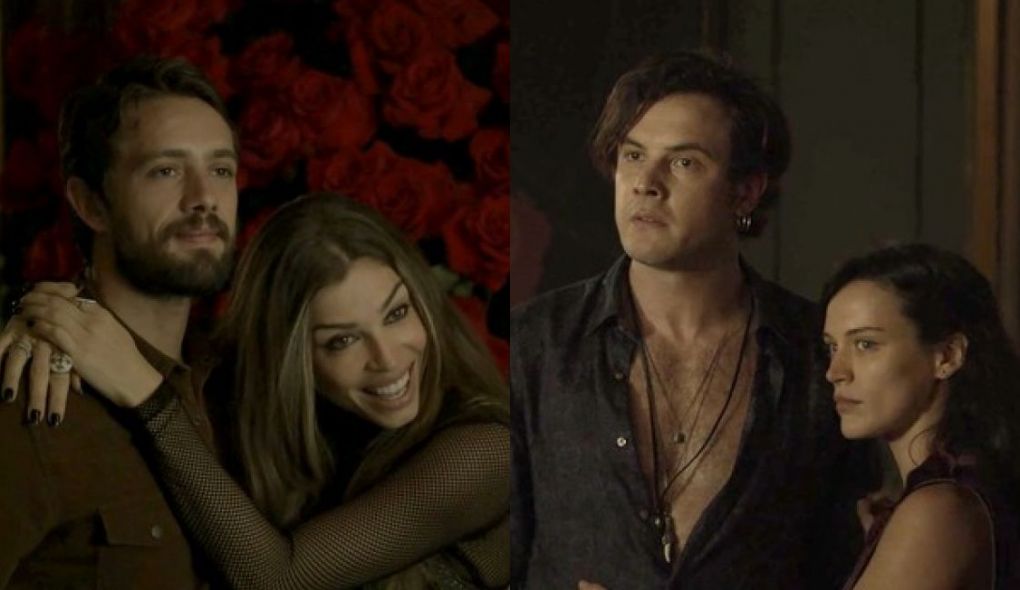 Renato (Rafael Cardoso), Livia (Grazi Massafera), Gael (Sergio Guize) e Clara (Bianca Bin) de O Outro Lado do Paraiso