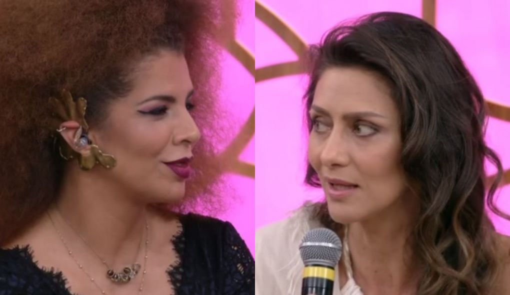 Vanessa da Mata e Maria Fernanda Candido no Encontro
