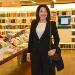 Luciana Liviero no lançamento do livro Biografia da Televisão Brasileira