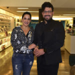 Silvia Abravanel e Edu Pedroso no lançamento do livro Biografia da Televisão Brasileira