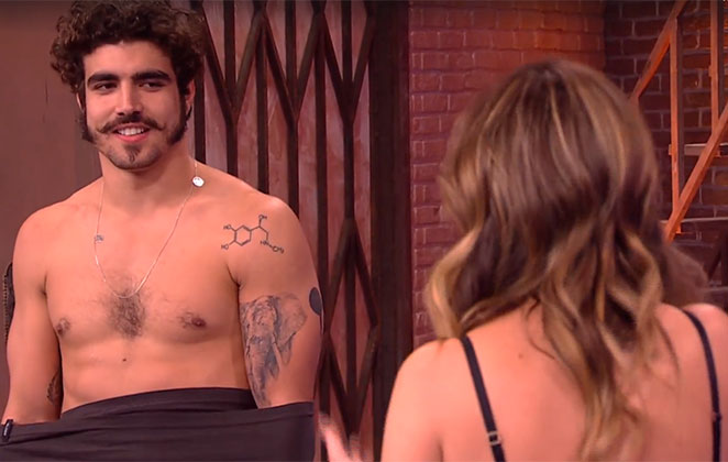 Ator comentou sobre rótulo de galã e ainda tirou a roupa no palco (Reprodução/Multishow)