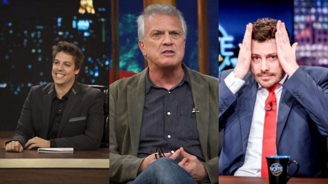 Fabio Porchat, Pedro Bial e Danilo Gentili