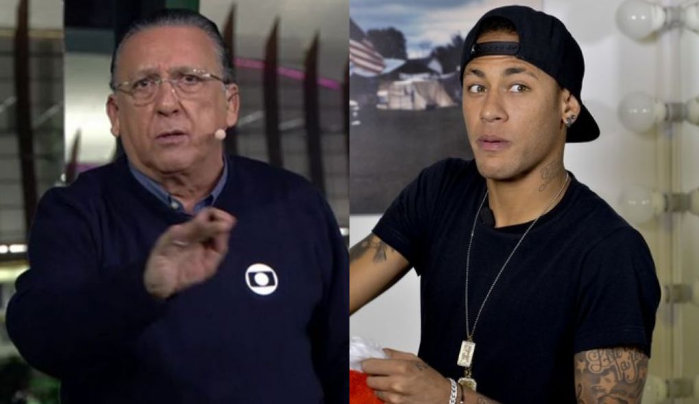 Galvao Bueno e Neymar