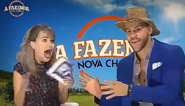 Apresentadora Marcela Tavares e o ex-peão Marcelo Ié Ié