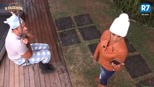 Marcos Harter e Rita Cadillac em A Fazenda 9