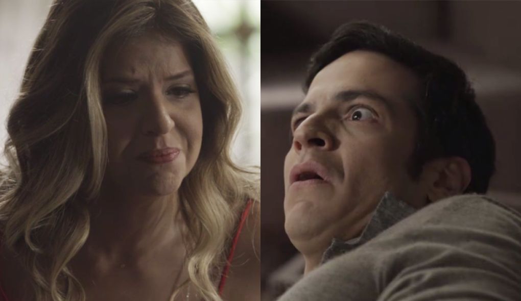 Maria Pia (Mariana Santos) e Eric (Mateus Solano) de Pega Pega