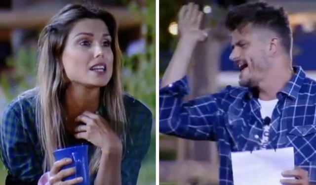 Flávia Viana e Marcos Harter brigaram muito na Fazenda (Reprodução/TV Record)