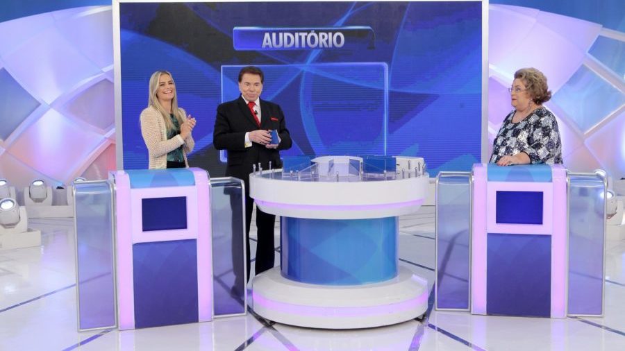 Silvio Santos recebe Milene Domingues e Mama Bruschetta