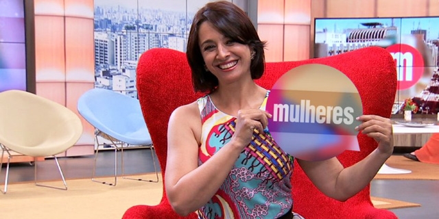 Cátia Fonseca desmente desavenças com concorrente (Reprodução/TV Gazeta)