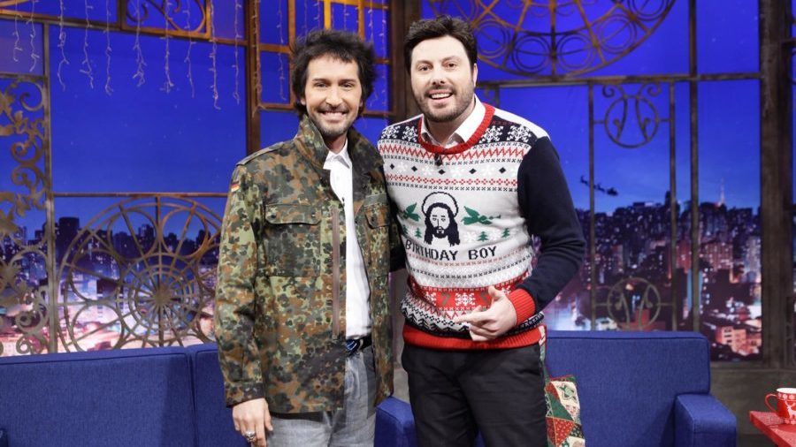 Arlindo Grund e Danilo Gentili no The Noite