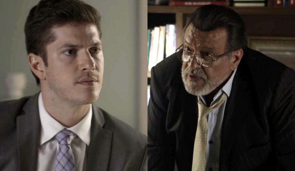 Bruno (Caio Paduan) e Gustavo (Luis Melo) de O Outro Lado do Paraiso
