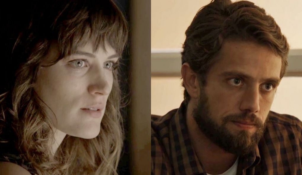 Clara (Bianca Bin) e Renato (Rafael Cardoso) de O Outro Lado do Paraiso
