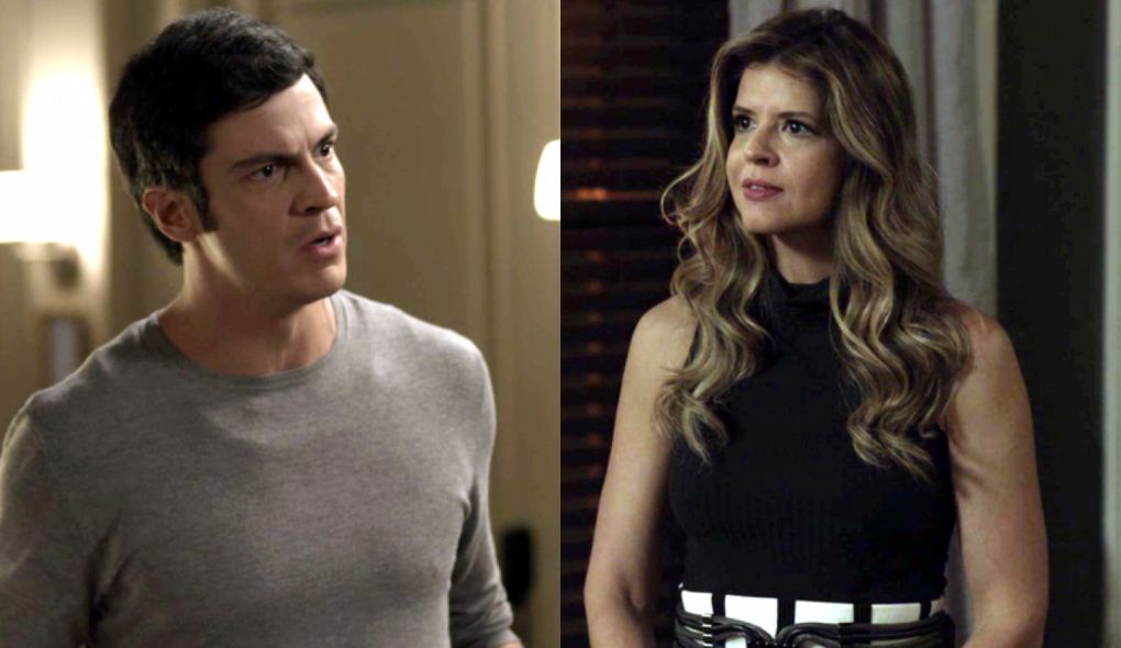 Eric (Mateus Solano) e Maria Pia (Mariana Santos) de Pega Pega