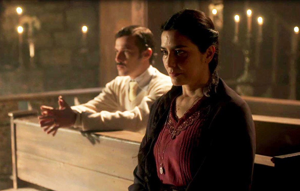 Fernao (Jayme Matarazzo) e Delfina (Leticia Sabatella) de Tempo de Amar
