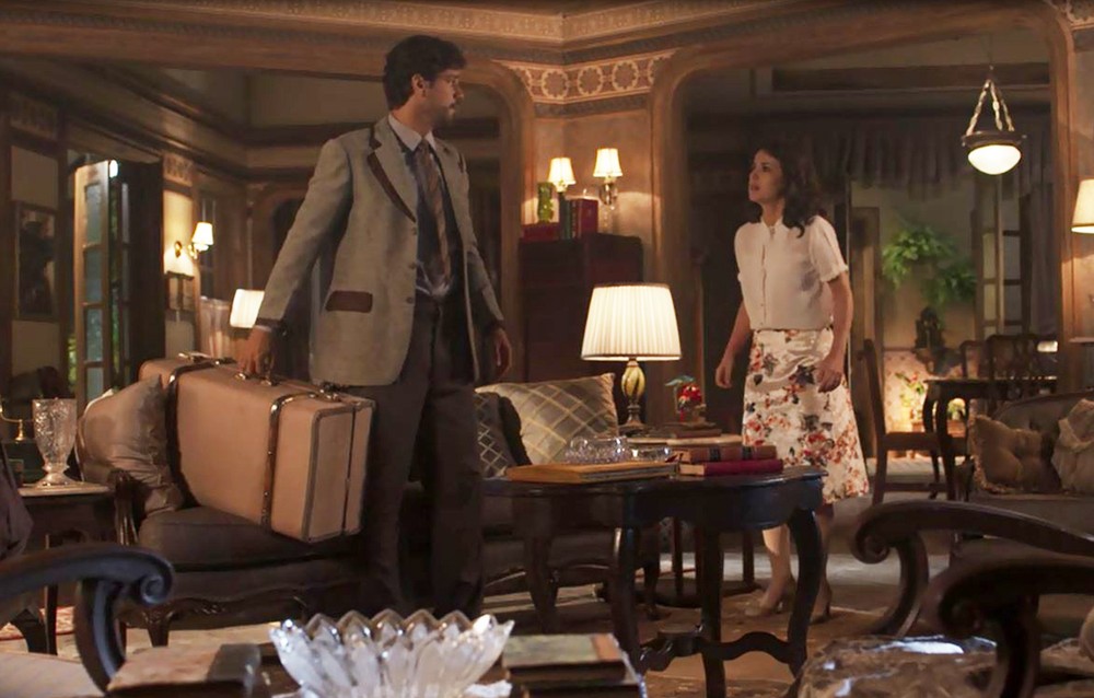 Inacio (Bruno Cabrerizo) e Lucinda (Andreia Horta) de Tempo de Amar