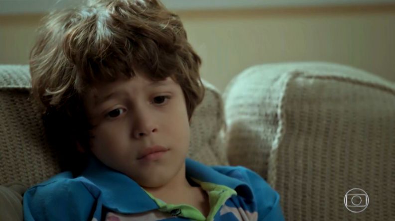 Ator mirim encantou os telespectadores em trama das 21 horas (Reprodução/TV Globo)
