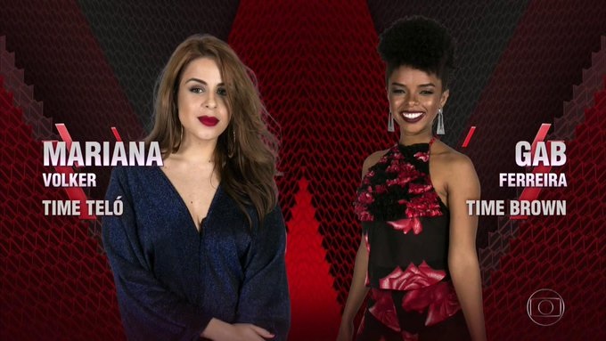 Mariana Volker e Gab Ferreira começou a noite de votações express